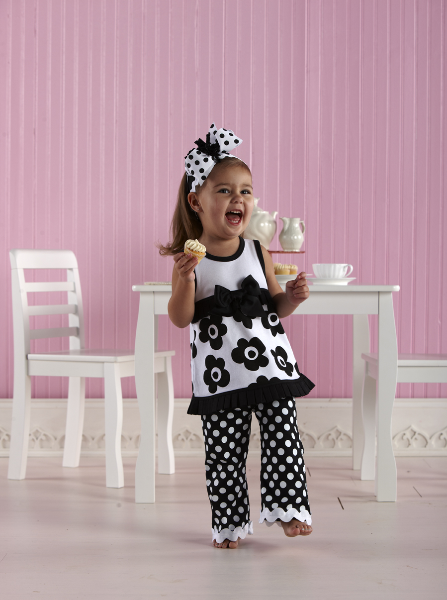 Mud Pie Pleated Ruffle Dress with Bell Bottoms-mud pie baby,boutique baby clothing,girls trendy clothes