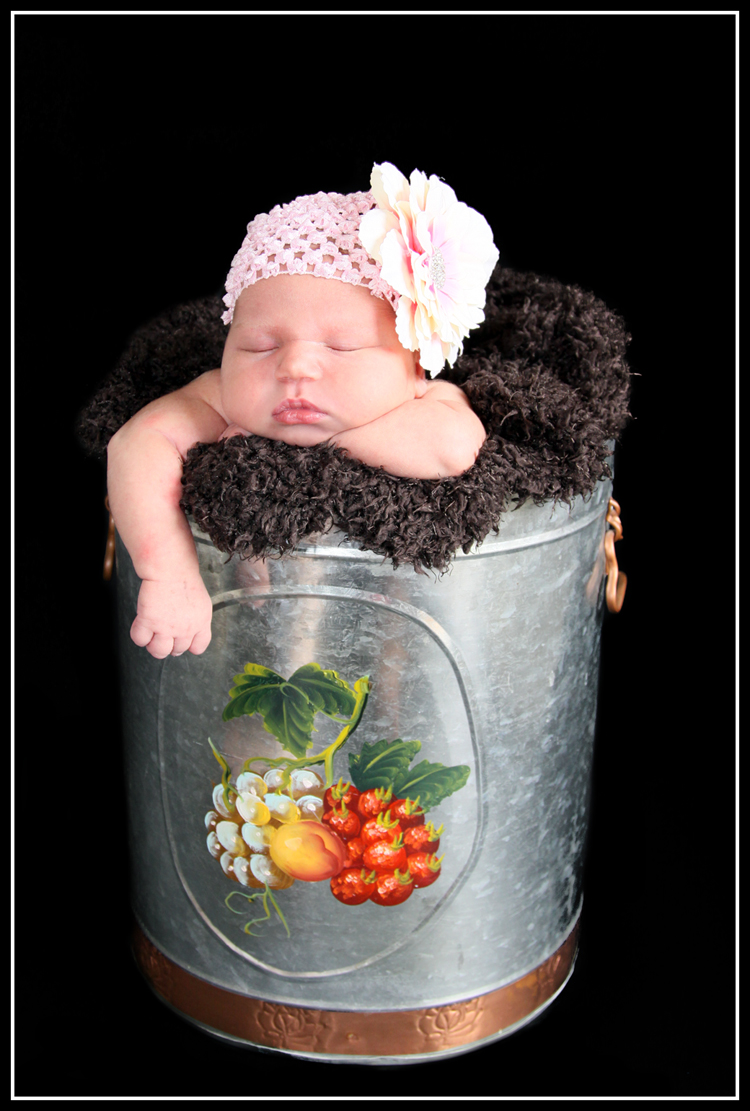 Ruby Pink Crochet Hat w/Pink Flower-newborn crochet hat,waffle hat,flower hat with rhinestone